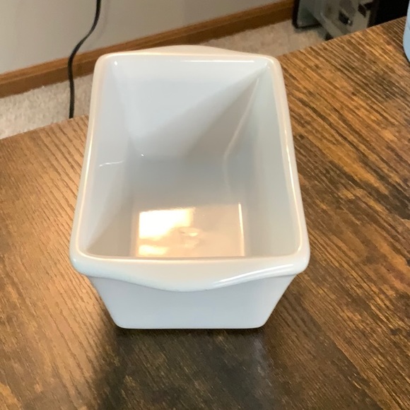 Grateful Ceramic Mini Loaf Pan - White with Pumpkin Design - Picture 3 of 3